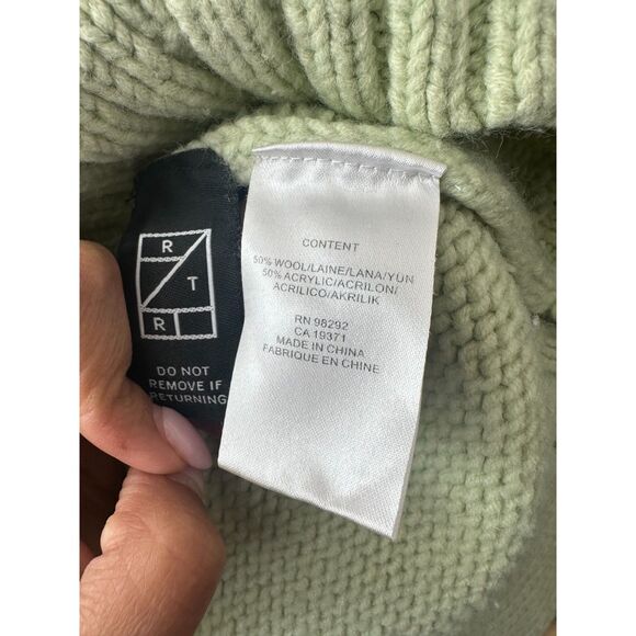 Tibi Polka Dot Intarsia Sweater Cropped Pullover Sweaters - Picture 5 of 6